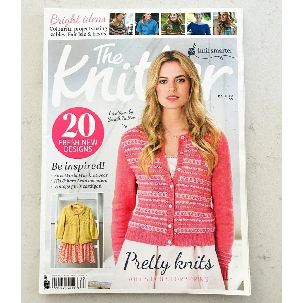 THE KNITTER Knitting Pattern Magazine Issue 83 Bright Ideas Colorful Projects